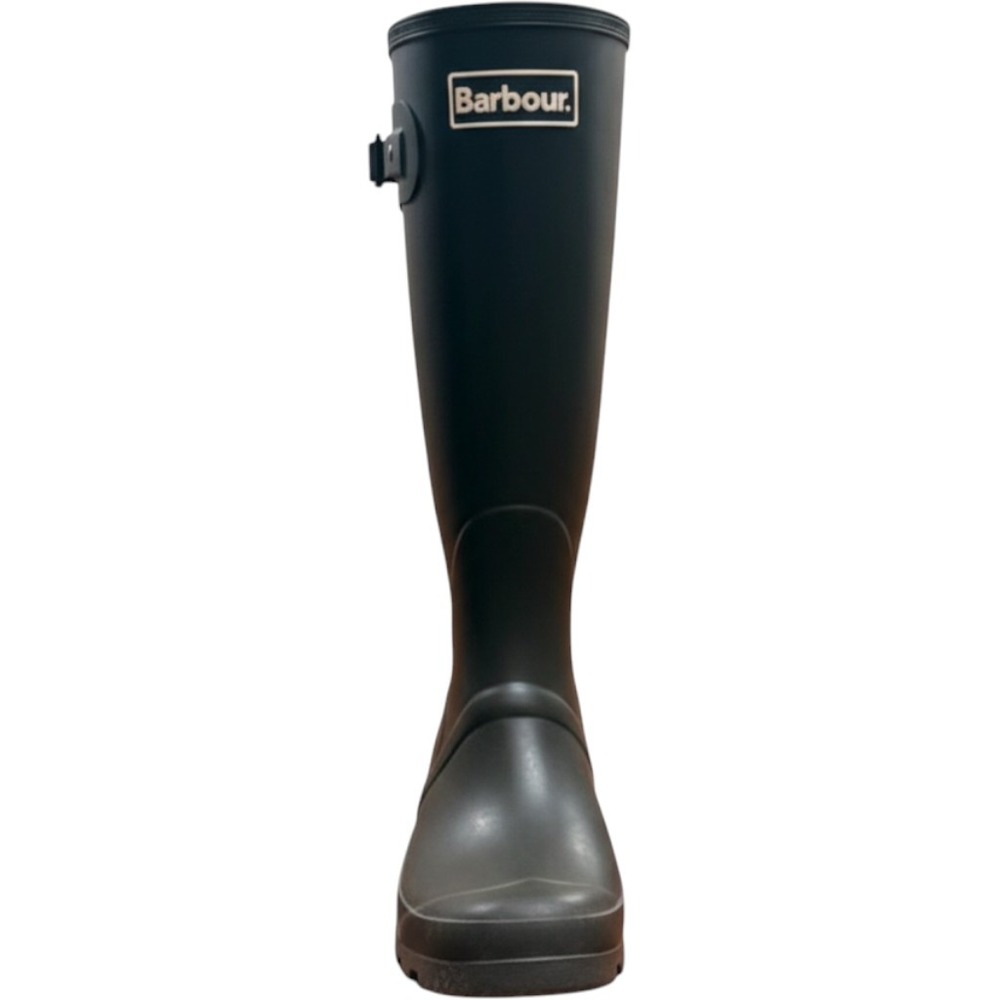 Barbour Bede Wellington Rain Boots Womens 9 Black Tall Rubber LRF0043BK11
